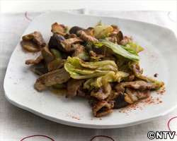 もこみち流　豚ロースとキャベツの辛炒め