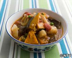 もこみち流 牛肉とかぼちゃとトマトのスープ