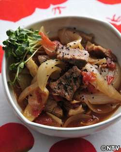 もこみち流　豚肉の和風トマト煮