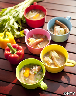 もこみち流 ソーセージの野菜スープ