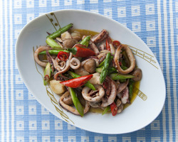 もこみち流 洋風イカときのこの簡単炒め