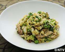 もこみち流 緑野菜の和風チャーハン