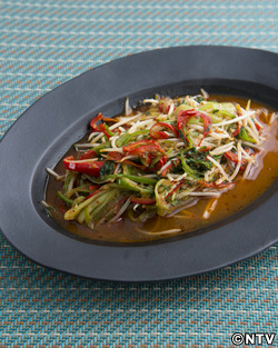 もこみち流　細切り野菜の辛炒め