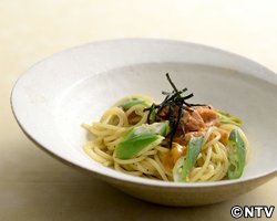 もこみち流　ウニとオクラのパスタ