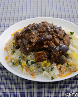 もこみち流 激辛麻婆なす飯