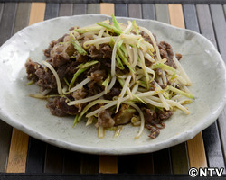 もこみち流　牛肉ともやしの炒め物〜わさび風味〜