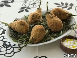 もこみち流 翡翠なすの肉詰めフライ