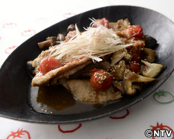 もこみち流　豚ロースと丸ごとトマトのしょうが焼き