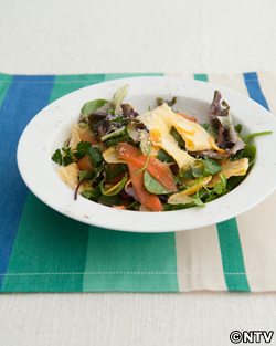 もこみち流 卵のリボンサラダ