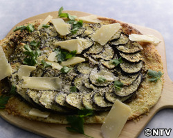もこみち流　ひき肉となすのピッツァ