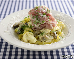 もこみち流　プロシュートとカリフラワーのタリアテッレ