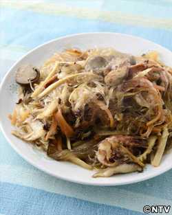 もこみち流　中華風エビと山椒の春雨