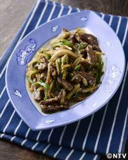 もこみち流　ザーサイと細切り肉炒め