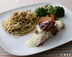 もこみち流　サーモンステーキ〜タルタルソースの菜種焼き風〜