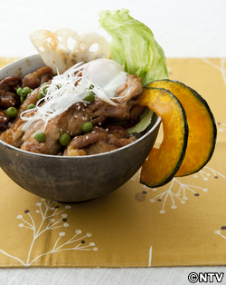 もこみち流 五穀米の鶏照り丼