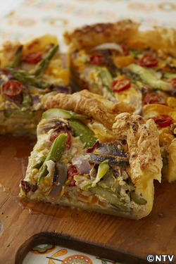 もこみち流　アスパラガスのサラダキッシュ