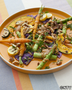 もこみち流 グリルサラダ~オリジナルピーナッツソース