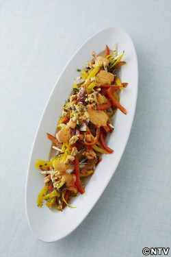 もこみち流　パプリカとチコリのサラダ ～トマトドレッシング～