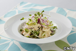 もこみち流 鶏むね肉と水菜のサラダ