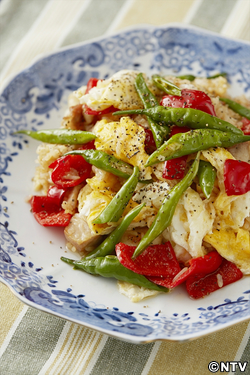 もこみち流 青唐辛子入り鶏肉のチャーハン