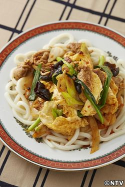 もこみち流　中華風ピリ辛野菜炒めうどん