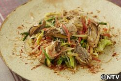 もこみち流　カキと野菜の和風バターしょうゆ炒め