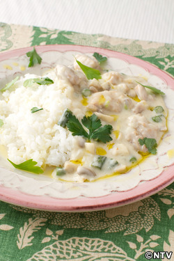 もこみち流 ホワイトマッシュルームライス