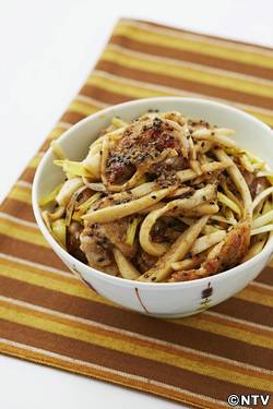 もこみち流　豚と黄ニラの中華風スタミナ炒め丼