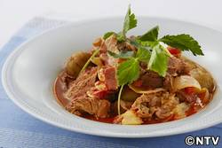 もこみち流　牛スジの和風トマト煮込み