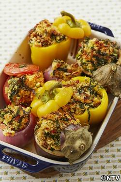 もこみち流 野菜のクスクス詰め オーブン焼き