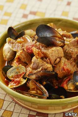 もこみち流　豚肉と貝類のポルトガル煮込み