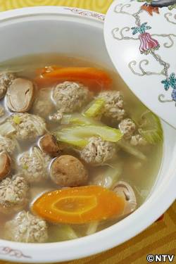 もこみち流　豚だんごの中華スープ