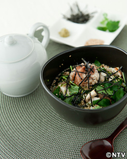 もこみち流 梅干しの天ぷら茶漬け