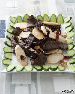 もこみち流　中華風　牛肉と山芋炒め