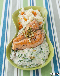 もこみち流　グリルサーモン〜クリームソースで〜