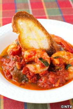 もこみち流 タラとエビのトマトスープ