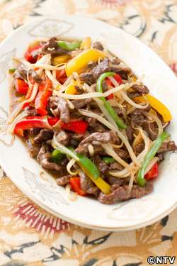 もこみち流 パプリカの彩り青椒牛肉絲