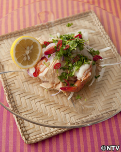 もこみち流 タイ風エビとツナのサラダ