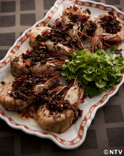 もこみち流　殻エビの山椒炒め