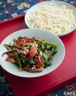 もこみち流　イカゲソとにらの中華炒め