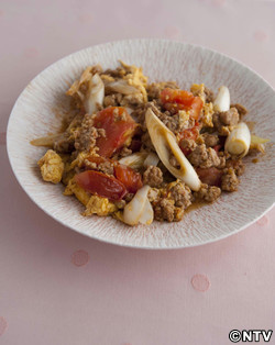 もこみち流 豚ひき肉とトマトの卵炒め