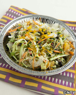 もこみち流　オレンジ入りコールスローサラダ