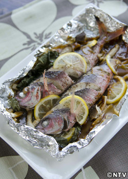 もこみち流　グルクンのホイル焼き　〜油みそで〜