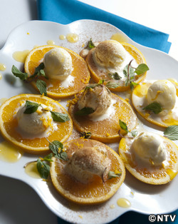 もこみち流　オレンジとバニラアイス　～オレンジソースで～