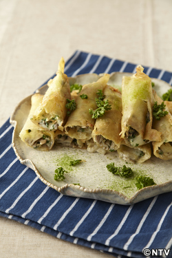 もこみち流 舞茸とチーズの春巻き