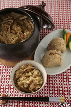 もこみち流　鶏ごぼうの炊き込みごはん