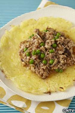 もこみち流　じゃがいものガレット　～鶏そぼろあんかけ～