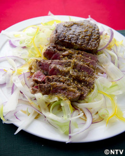 もこみち流 牛フィレ肉のグリル ~和風ソースで~