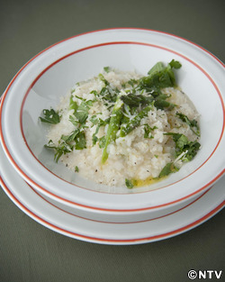 もこみち流　パルミジャーノとグリーンアスパラのリゾット