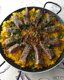 もこみち流 ステーキパエリア